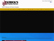 Tablet Screenshot of patricksdj.com